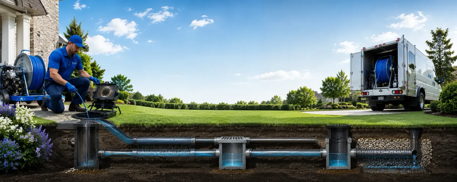Outdoor drain cleaning information for Auburn, IL